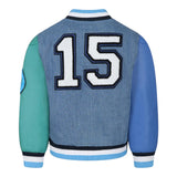 Stella Mccartney Giubbino In Denim Tinta Unita con Maniche In Contrasto per Bambino TW2P77 BLU STELLA McCARTNEY 