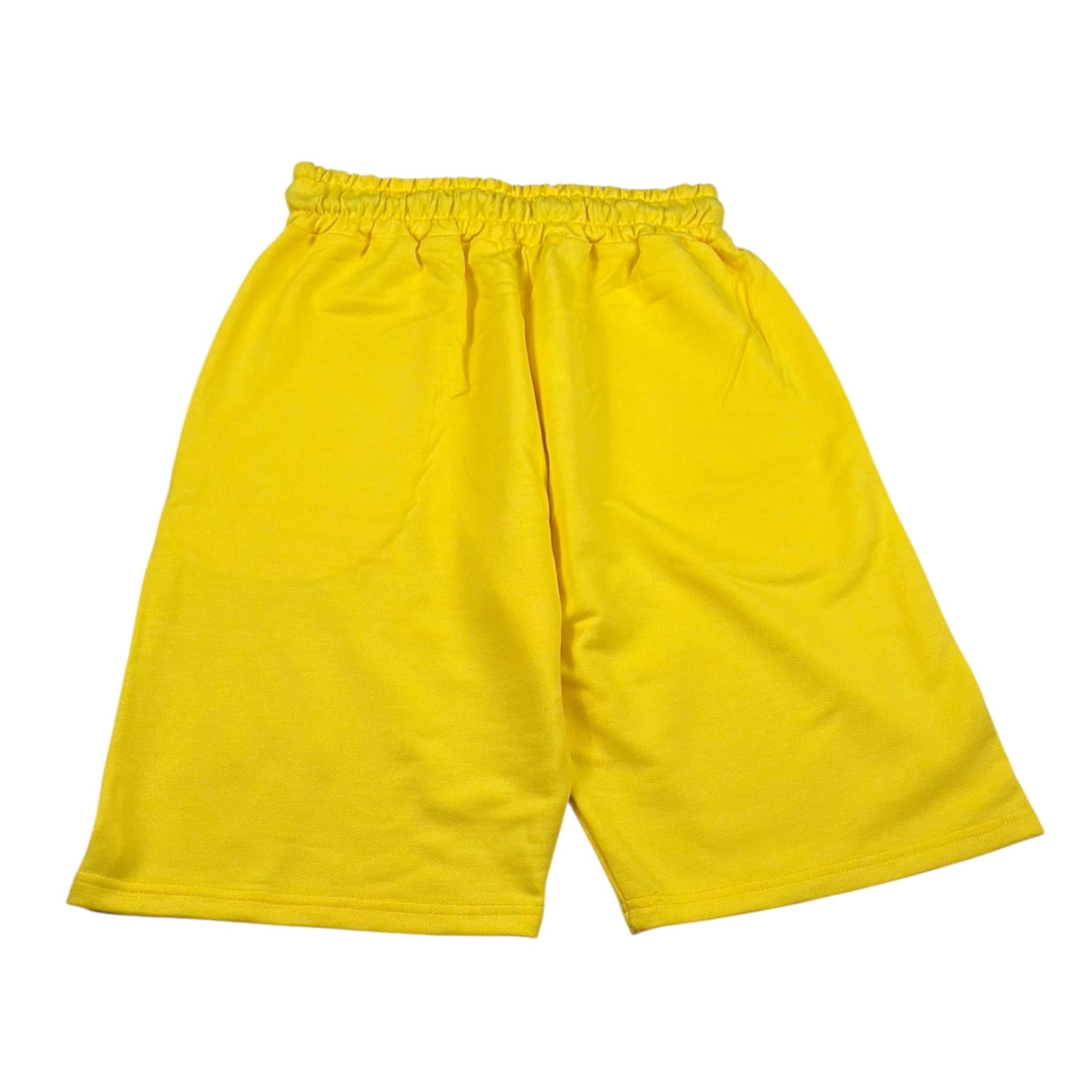 Dropseason2 Bermuda In Tuta Tinta Unita con Stampa per Bambino SS25K015 GIALLO DROPSEASON2 