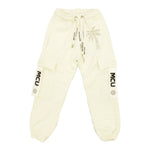 MCU pantalone tuta tinta unita con stampa Bianco per Bambina MCUK6003 BIANCO MCU 