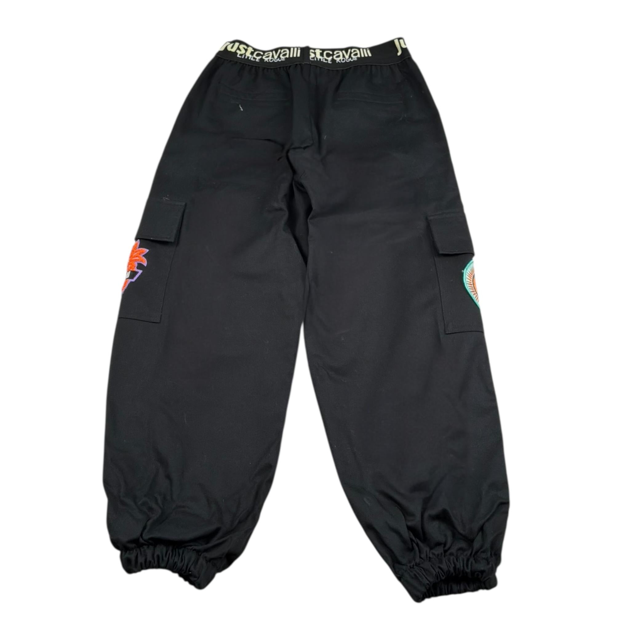 Just Cavalli Pantalone Tinta Unita con Elastico In Vita per Bambino JGP26215PA NERO JUST CAVALLI 