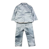Damper Dan Completo 4 Pezzi Giacca-Camicia-Pantalone-Papillon Azzurro Per Neonato