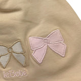 Le Bebe' Cappello Tinta Unita con Fiocchi per Neonata LBG5665 BEIGE LE BEBE' 