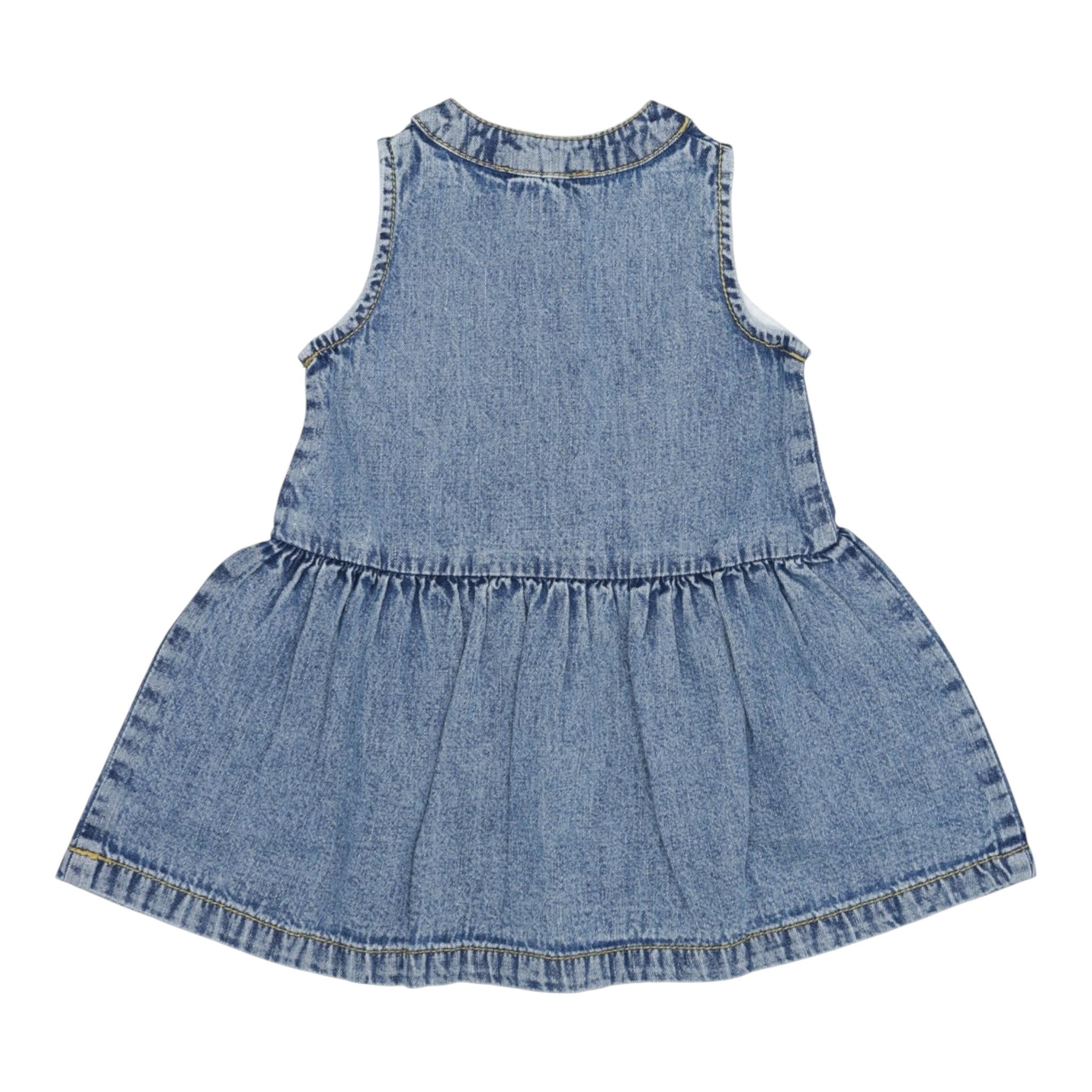 Diesel Abito Giromanica In Denim Tinta Unita per Bambina K00597J BLU DIESEL 