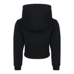 Dolce & Gabbana Felpa Tinta Unita con Cappuccio per Bambina L5JW9RG7KN5 NERO DOLCE & GABBANA 