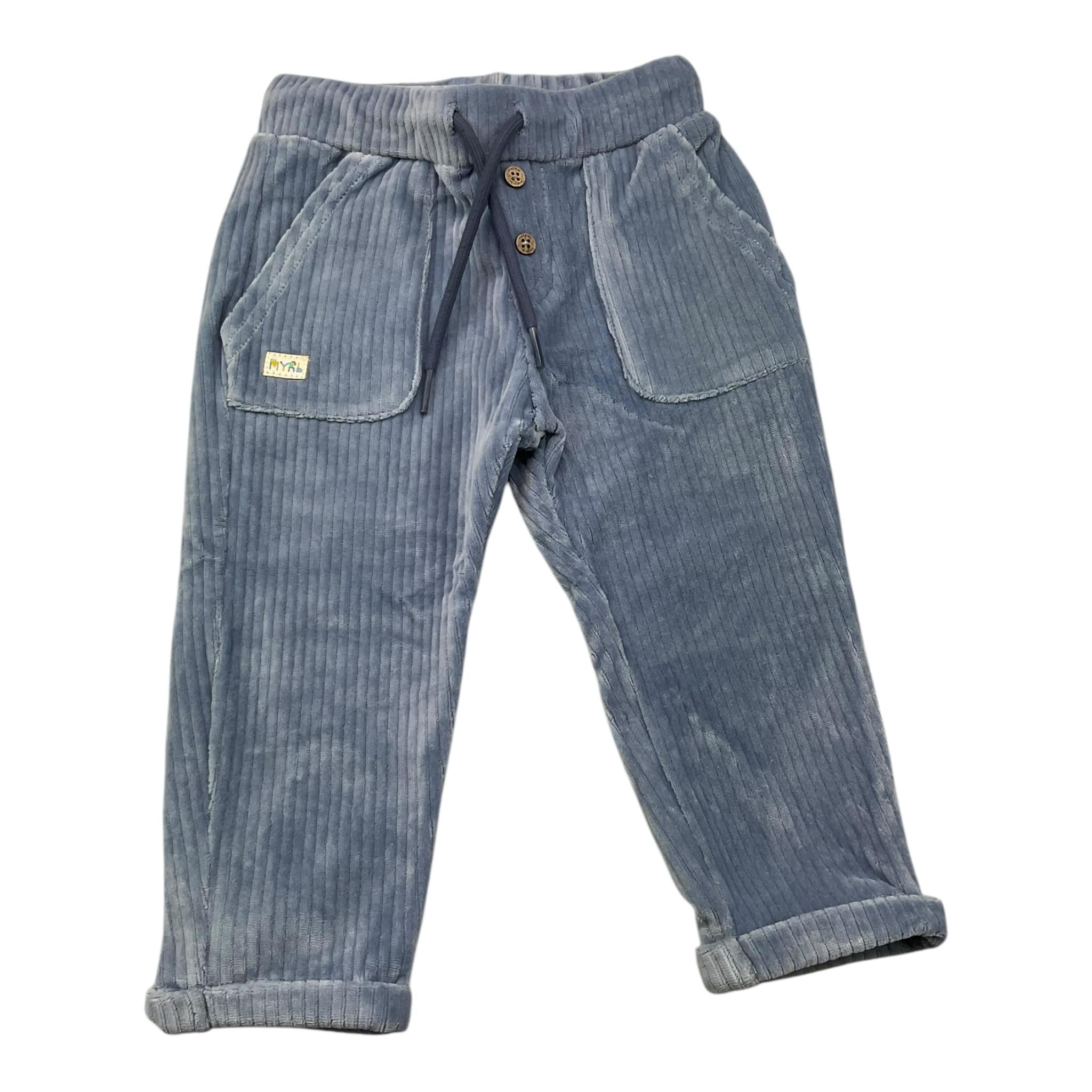 MAYORAL pantalone tinta unita in ciniglia  Azzurro per Neonato 2542 AZZURRO MAYORAL 