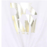 Dkny T-Shirt Girocollo Tinta Unita con Stampa per Bambina D62309 BIANCO DKNY 