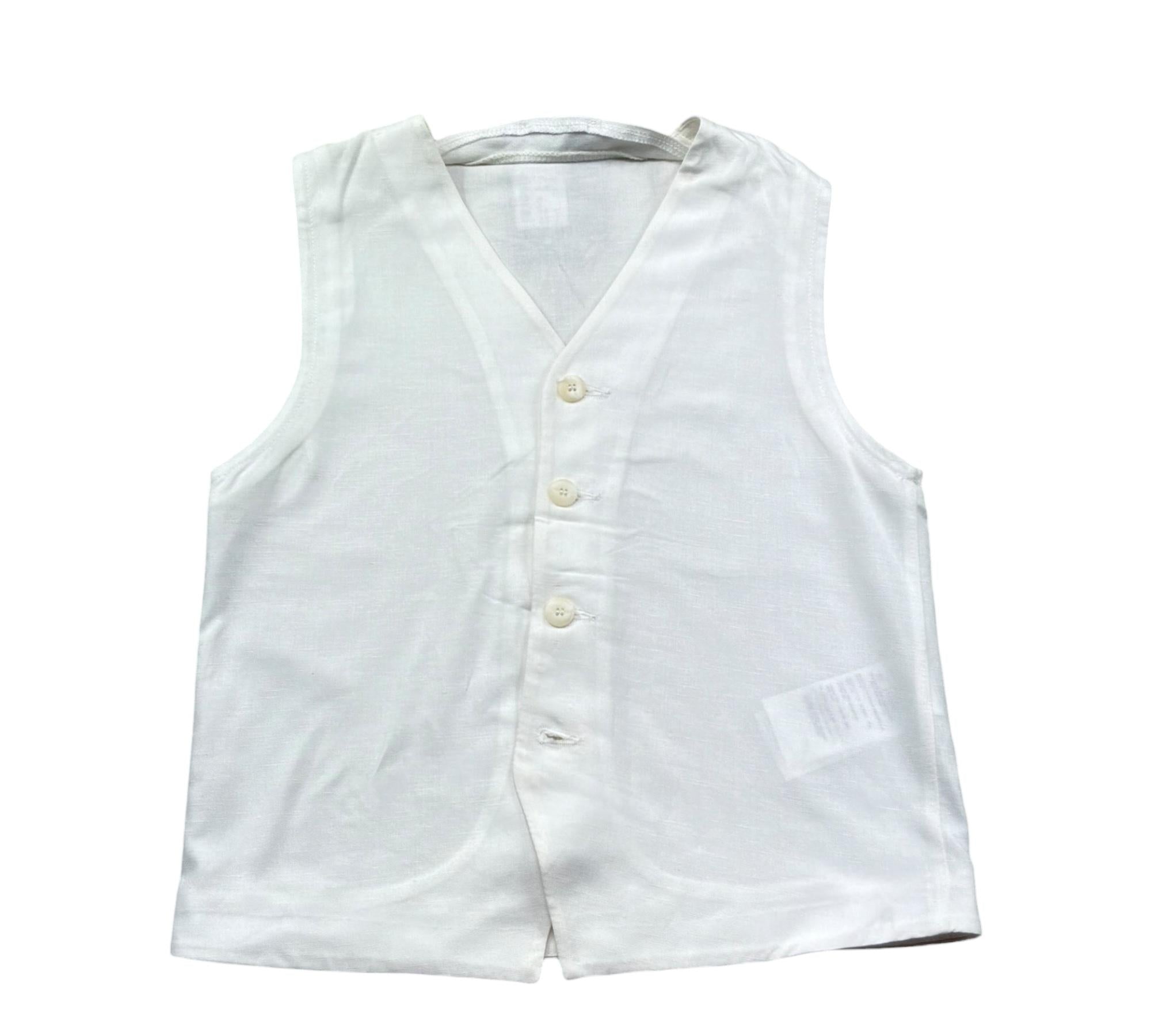 Paolo Pecora Gilet Tinta Unita per Bambino PP4189 BIANCO PAOLO PECORA 