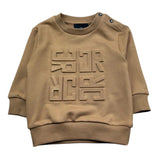 John Richmond Felpa Chiusa Girocollo Tinta Unita con Logo per Neonato RIP26014FE BEIGE JOHN RICHMOND 