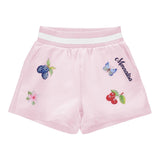Monnalisa Short Tinta Unita con Stampa E Brillantini per Bambina 19E416 ROSA MONNALISA 