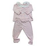 Isabel & Martinez Complet 2 Pezzi Shirt-Ghettina Tinta Unita per Neonata IM25N410 ROSA ISABEL & MARTINEZ 