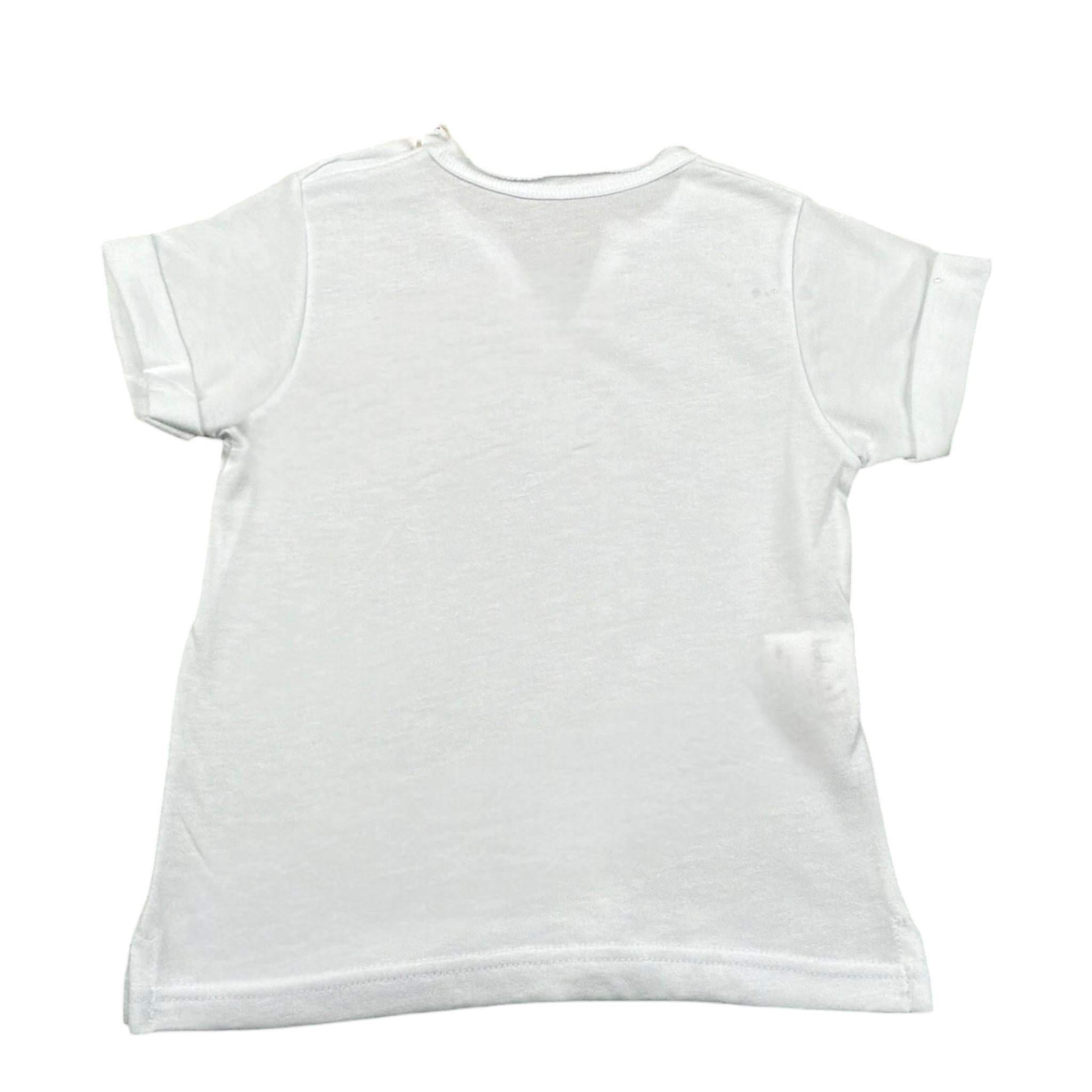 Babyvip T-Shirt Tinta Unita con Bottoni per Neonato T7766 BIANCO BABYVIP 