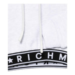 John Richmond Felpa Tinta Unita con Cappuccio E Elastico per Bambina RGP25111FE GRIGIO JOHN RICHMOND 