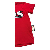 Gcds T-Shirt Girocollo Tinta Unita con Logo per Neonato 027940 ROSSO GCDS 