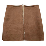 MARC ELLIS gonna tinta unita in camoscio Marrone per Bambina JMJSK00666 MARRONE MARC ELLIS 