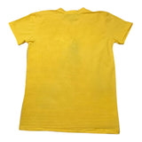 Brian Rush T-Shirt Girocollo Tinta Unita Con Stampa Giallo Per Bambino