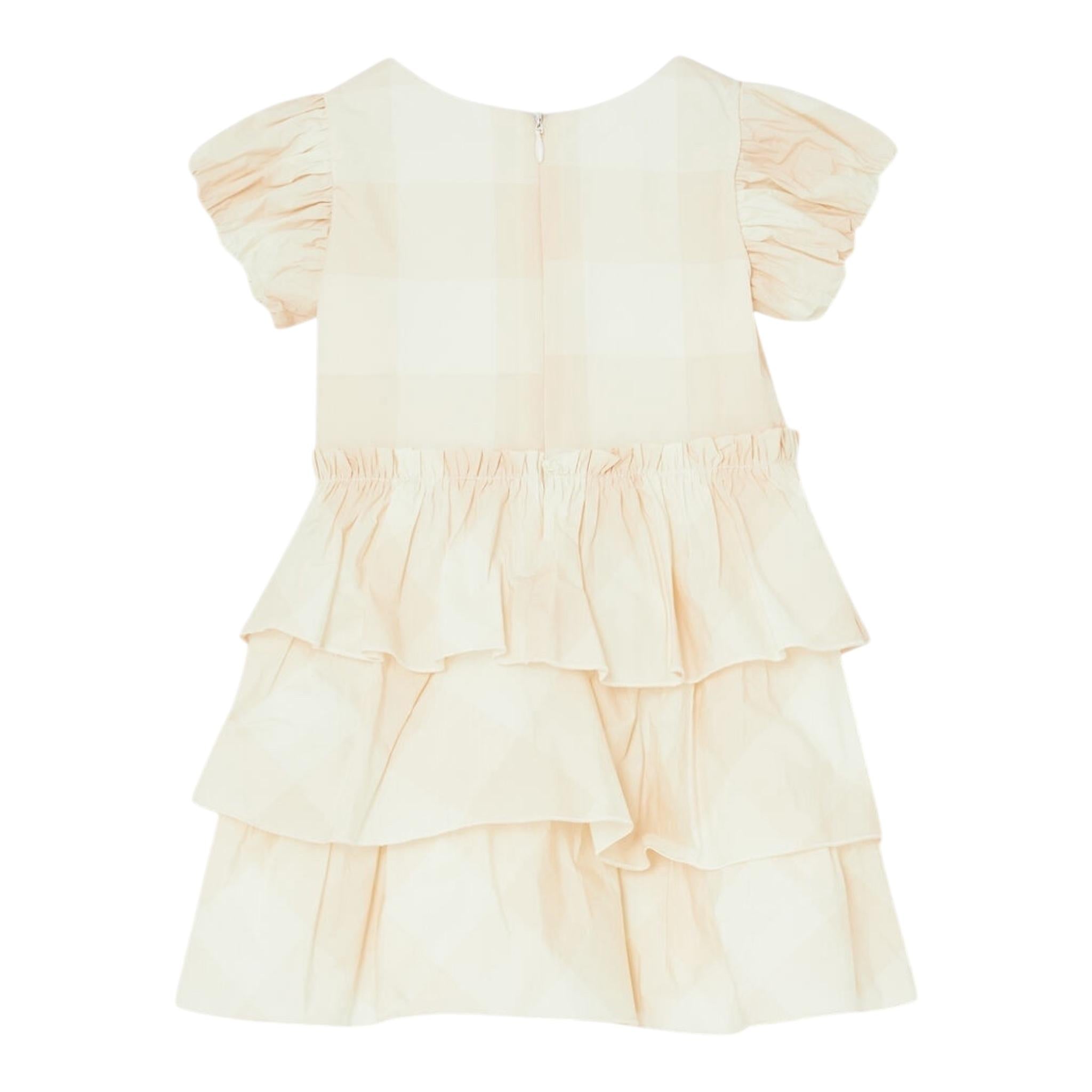 Liu Jo Abito Tinta Unita con Balze per Bambina KA5144J BEIGE LIU JO 