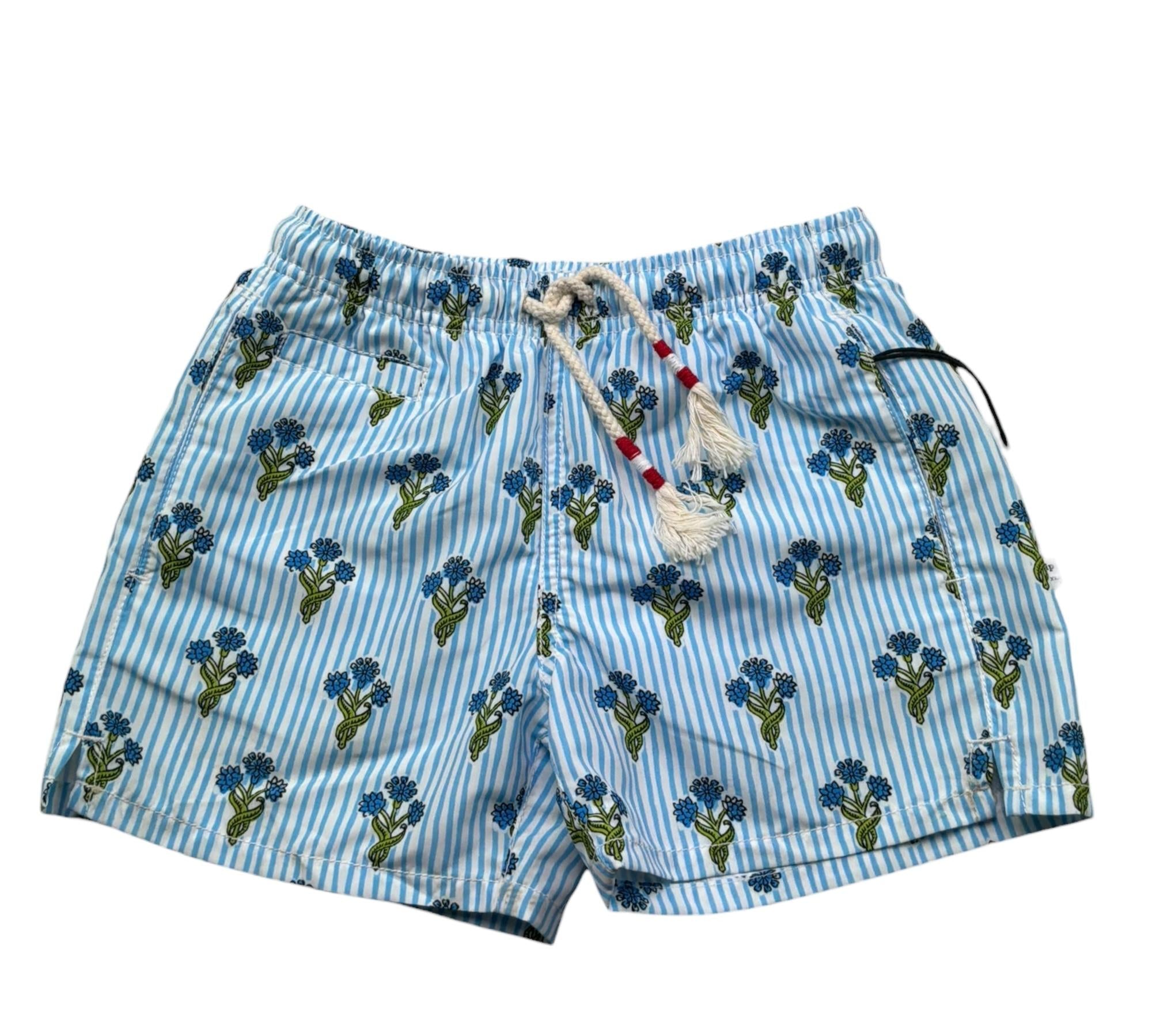 Saint Barth Costume Fantasia A Righe per Bambino CAPRESE BIANCO/AZZURRO SAINT BARTH 