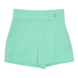 Patrizia Pepe Short Tinta Unita con Elastico In Vita per Bambina 7P0383 VERDE ACQUA PATRIZIA PEPE 