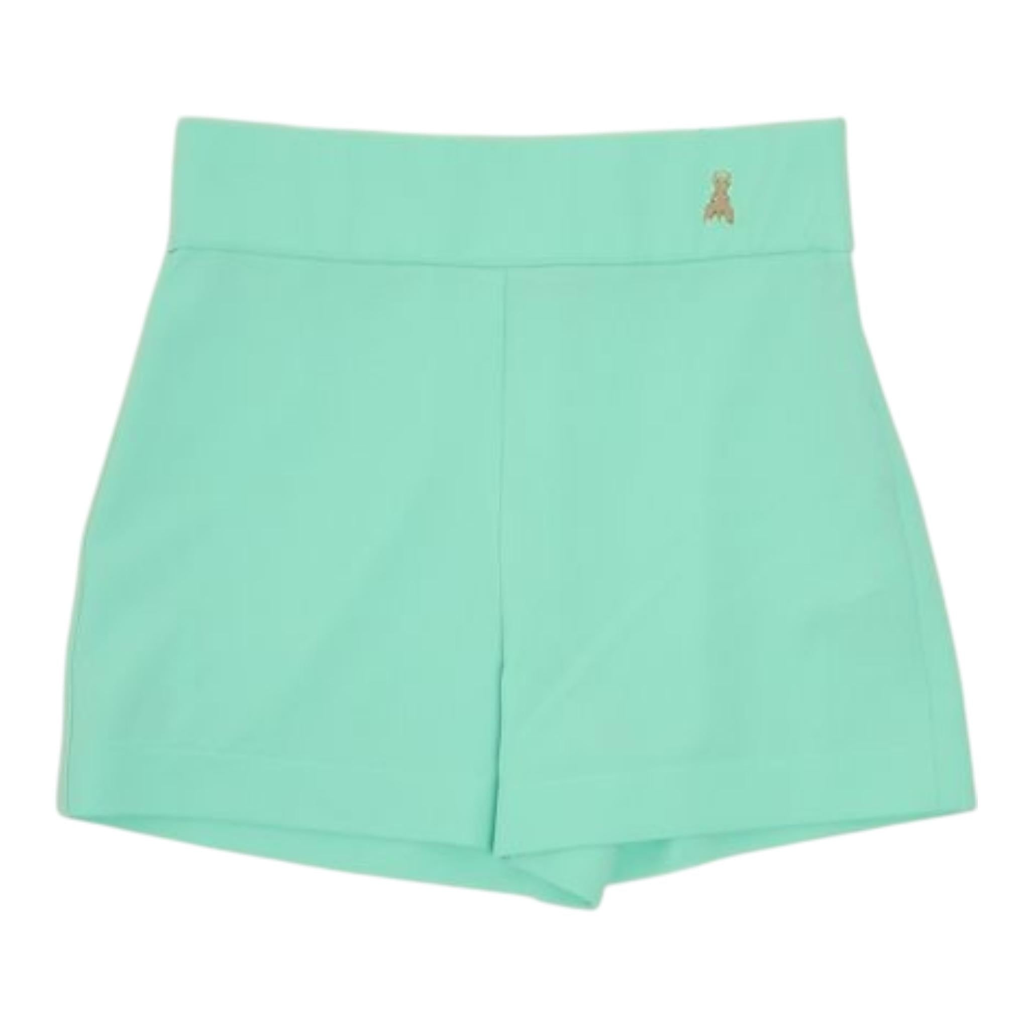 Patrizia Pepe Short Tinta Unita con Elastico In Vita per Bambina 7P0383 VERDE ACQUA PATRIZIA PEPE 