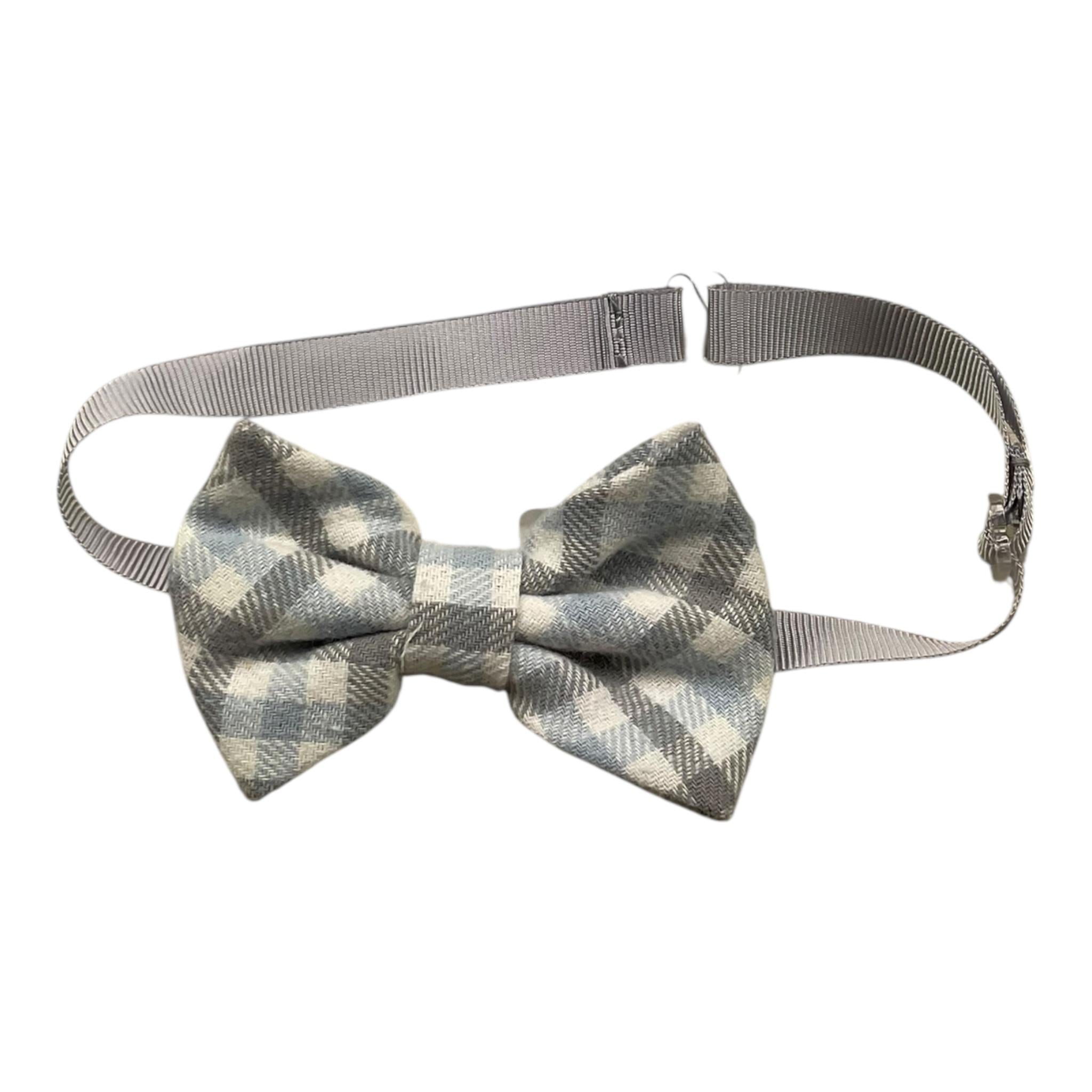 Ambaraba Gilet Tinta Unita con Parte Posteriore Fantasia Quadretti con Papillon per Neonato FM36093 AZZURRO AMBARABA 