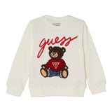 GUESS felpa tinta unita girocollo con stampa Bianco per Neonato N4BI0I3Z14 BIANCO GUESS 