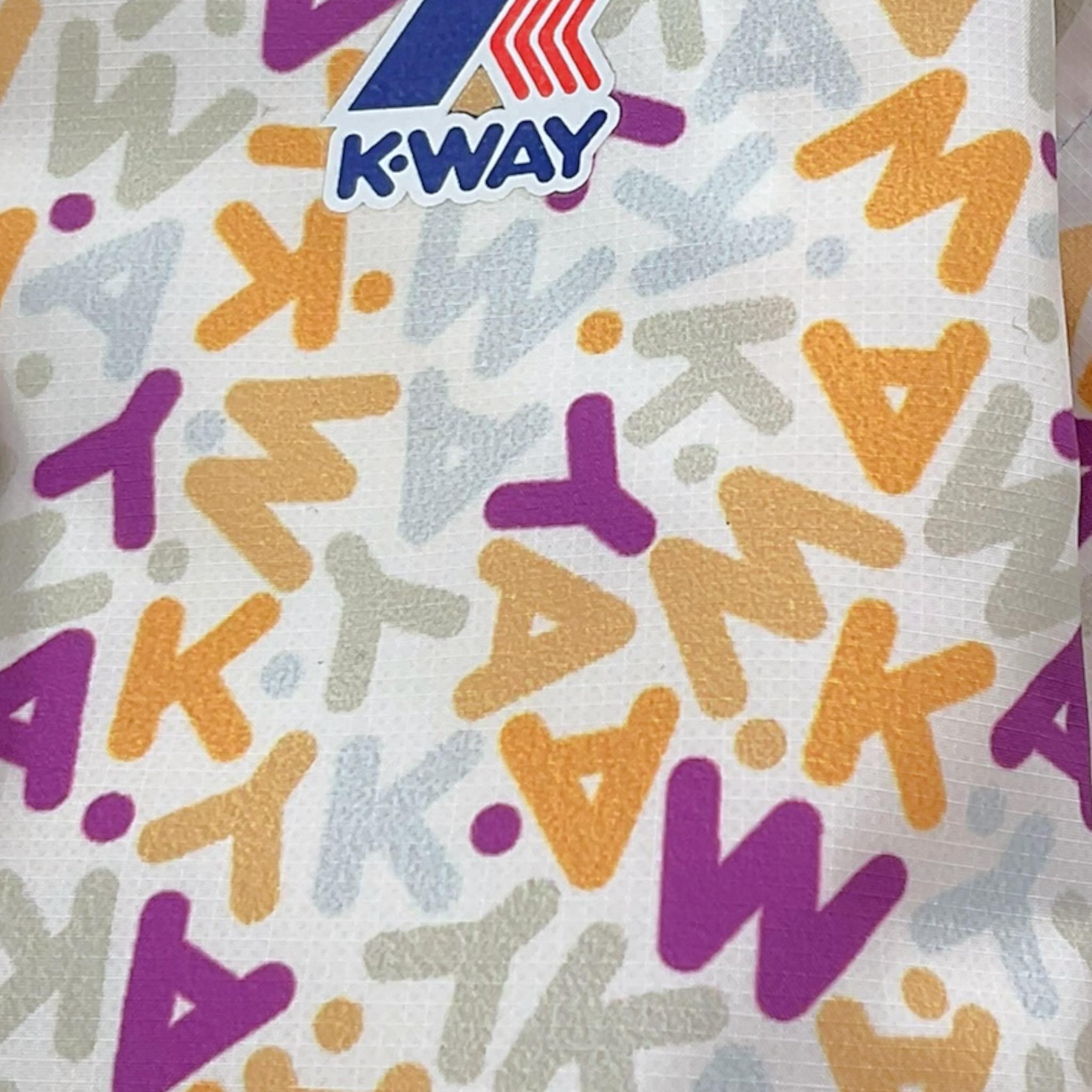 K-Way Giubbino Tinta Unita con Zip E Cappuccio per Neonata K2137YW BIANCO K-WAY 