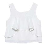 Abel & Lula Camicia Giromanica Tinta Unita per Bambina 5150X BIANCO ABEL & LULA 