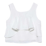 Abel & Lula Camicia Giromanica Tinta Unita per Bambina 5150X BIANCO ABEL & LULA 