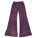 LA STUPENDERIA pantalone tinta unita modello zampa in velluto Viola per Bambina TJPN42 VIOLA LA STUPENDERIA 