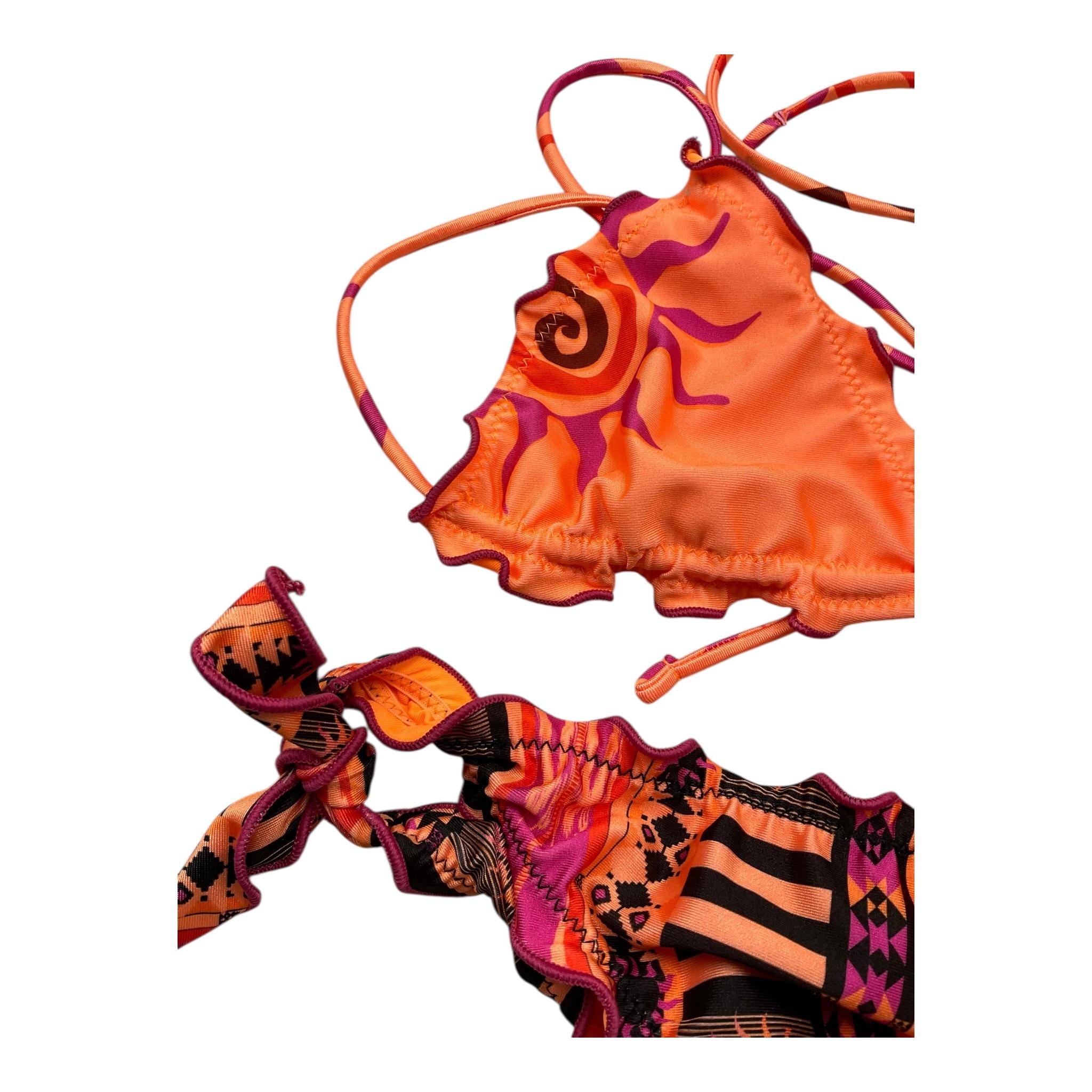 F**K Costume 2 Pezzi Triangolo-Mutandina per Bambina FJ25G1F05TAX45 ARANCIONE F**K 