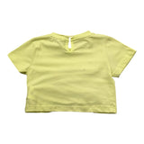 M+E' T-Shirt Tinta Unita con Applicazione Fiocco per Neonata UE1747N GIALLO M+E' 