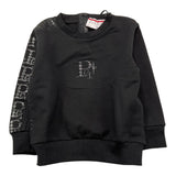 CESARE PACIOTTI felpa tinta unita girocollo con stampa Nero per Neonato MFP5350B NERO CESARE PACIOTTI 