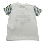 Manuel Ritz T-Shirt Girocollo Tinta Unita con Ricamo per Neonato MR3114 BIANCO MANUEL RITZ 