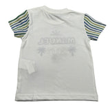 Manuel Ritz T-Shirt Girocollo Tinta Unita con Ricamo per Neonato MR3114 BIANCO MANUEL RITZ 