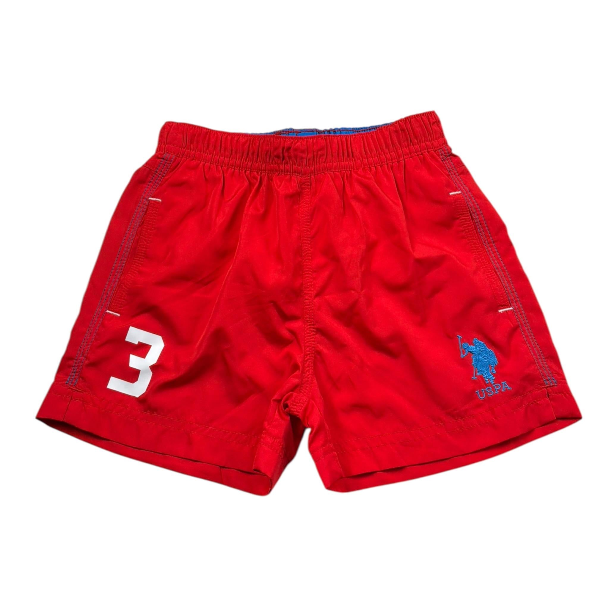 U.S. Pollo Assn Costume Modello Boxer tinta unita Rosso per Bambino 61404 ROSSO U.S. POLLO ASSN 