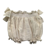 Le Bebe Culotte Tinta Unita con Fiocco per Neonata LBG6339 BEIGE LE BEBE 