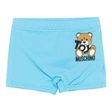 Moschino Costume Tinta Unita con Logo per Neonato MZL006 AZZURRO MOSCHINO 