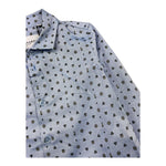 TRUSSARDI camicia tinta unita con stampa Azzurro per Bambino TBA25127CA AZZURRO TRUSSARDI 