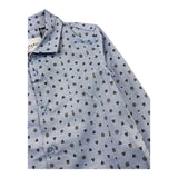 TRUSSARDI camicia tinta unita con stampa Azzurro per Bambino TBA25127CA AZZURRO TRUSSARDI 