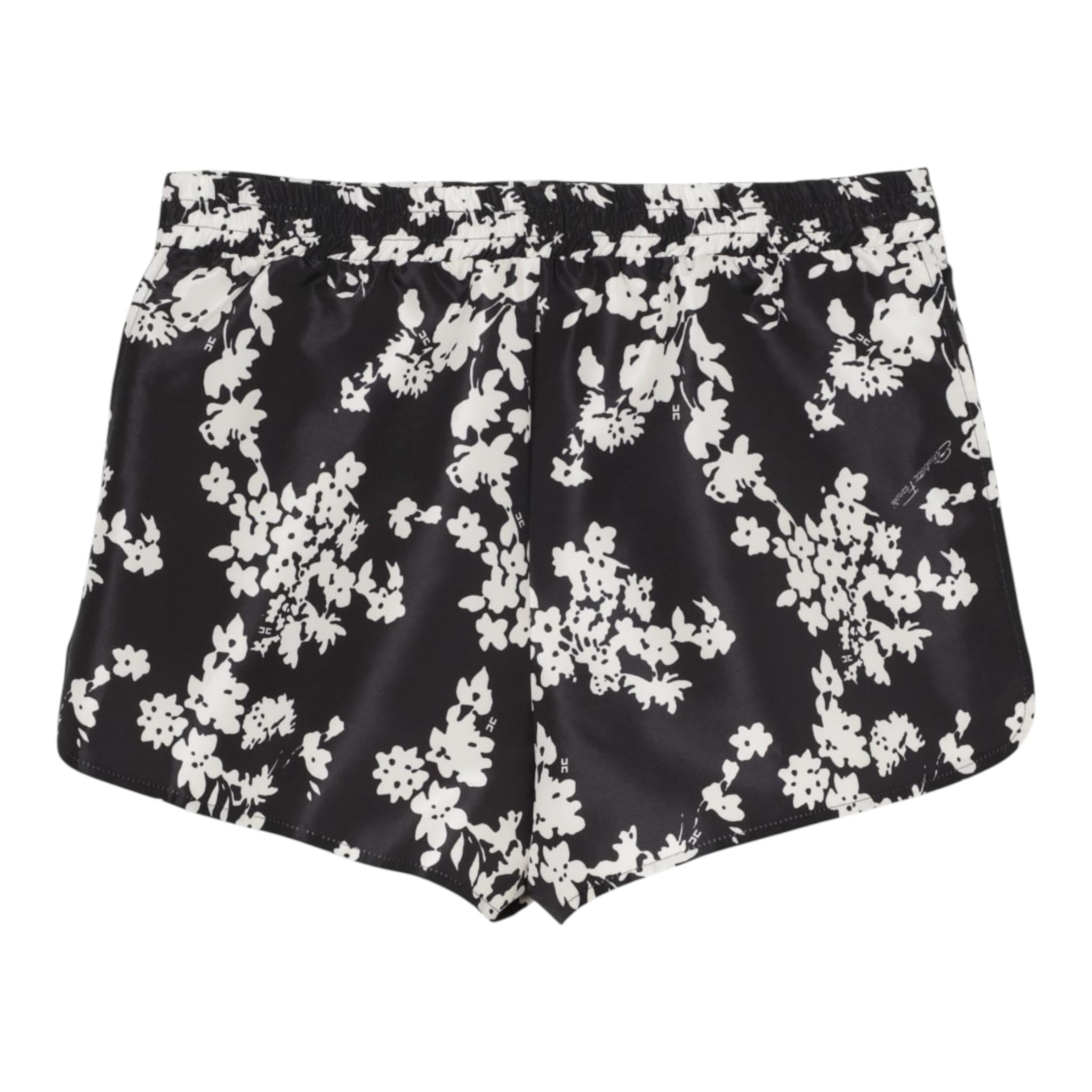 Elisabetta Franchi Short Tinta Unita Stampa Fantaisa per Bambina EFBE069X NERO ELISABETTA FRANCHI 
