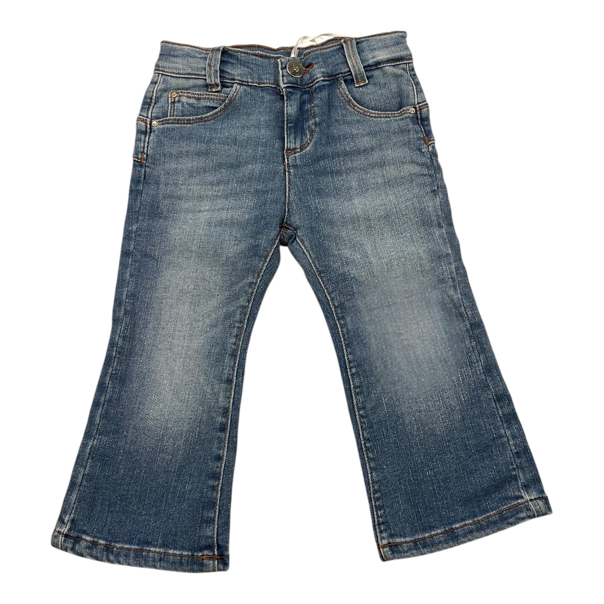 LIU JO jeans tinta unita modello zampa Blu per Neonata KA4056X BLU LIU JO 