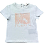 Trussardi T-Shirt Girocollo Tinta Unita con Stampa per Neonata TIP26134TS BIANCO TRUSSARDI 