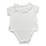 Laranjinha Body Tinta Unita con Colletto per Neonata 92951V5831R66 BIANCO LARANJINHA 