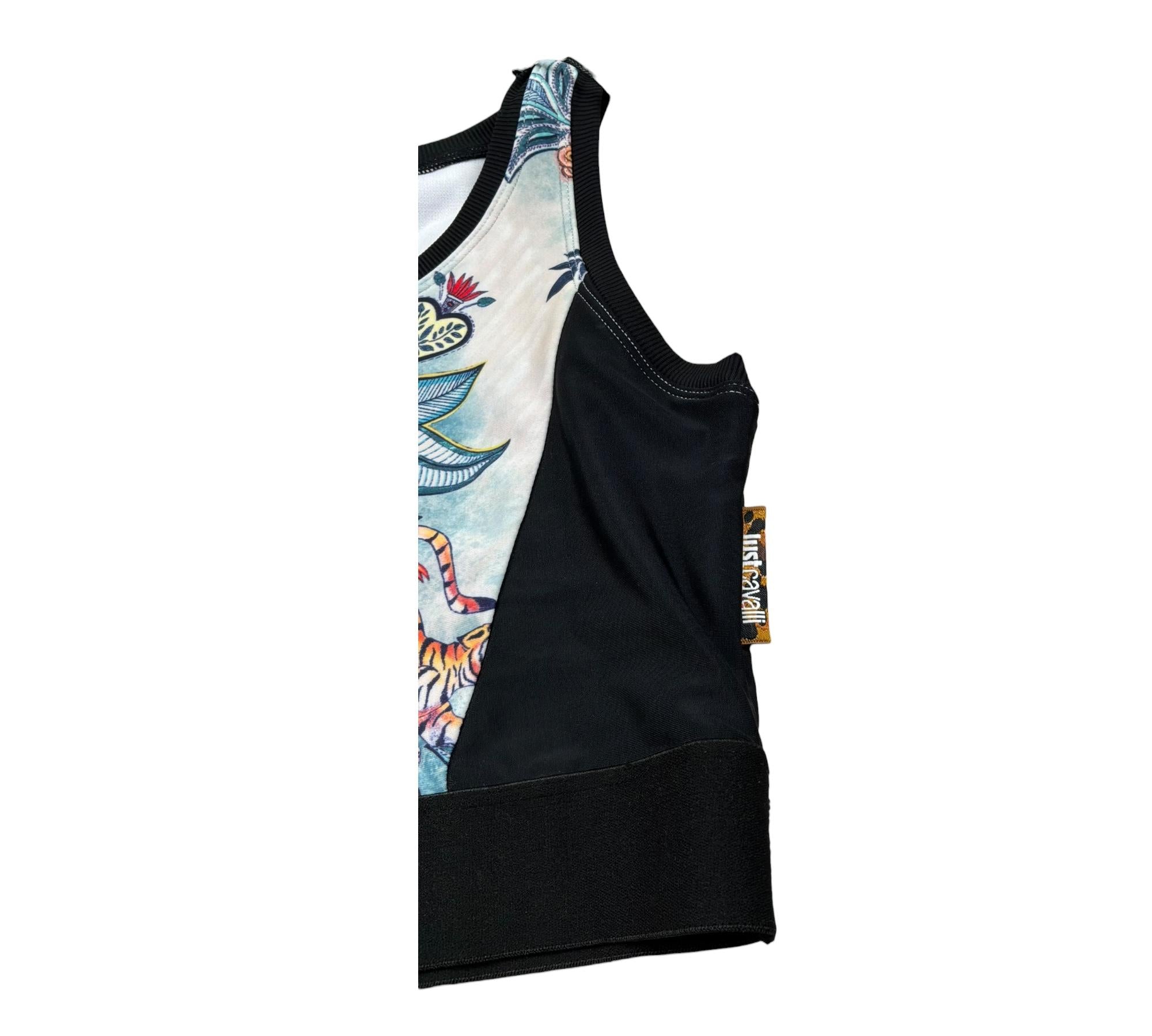 Just Cavalli Top Giromanica Stampa Fantasia per Bambina JGP2624TO NERO JUST CAVALLI 