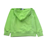 Moschino Felpa Tinta Unita con Cappuccio E Stampa per Bambino HUF09K VERDE MOSCHINO 