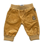 MOSCHINO pantalone tinta unita con elastico in vita Cammello per Neonato MUP05I CAMMELLO MOSCHINO 