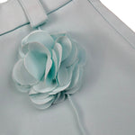 Petit Posh Short Tina Unita con Applicazione per Bambina GFBS25066SHX VERDE ACQUA PETIT POSH 