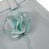 Petit Posh Short Tina Unita con Applicazione per Bambina GFBS25066SHX VERDE ACQUA PETIT POSH 