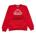 KAPPA felpa girocollo tinta unita con logo Rosso per Bambino 8031F0062 ROSSO KAPPA 