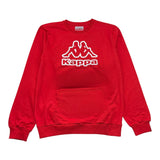 KAPPA felpa girocollo tinta unita con logo Rosso per Bambino 8031F0062 ROSSO KAPPA 